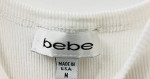 Bebe white tank top