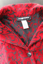 Sag Harbor Red/Black Womens Dress Top/Jacket