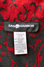 Sag Harbor Red/Black Womens Dress Top/Jacket