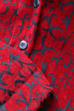 Sag Harbor Red/Black Womens Dress Top/Jacket