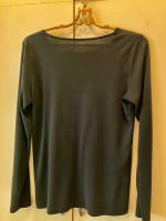 j.jill Black Long Sleeve Pima Cotton top M