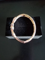 Liz Claiborne Stretch Copper and Rose Tone Bangle Bracelet – Brand New
