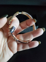 Liz Claiborne Stretch Copper and Rose Tone Bangle Bracelet – Brand New