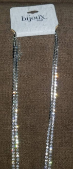 Brand New - Bijoux Bar Long Necklace - Very Sparkly Elegant Looking