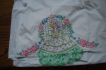 Double sheet with embroidery