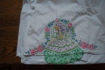 Double sheet with embroidery