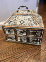 Solid Wood Decorative Storage Box with 6 Drawers