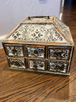 Solid Wood Decorative Storage Box with 6 Drawers