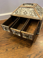 Solid Wood Decorative Storage Box with 6 Drawers
