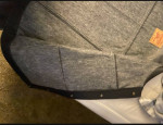 Espinozas leather black denim vest