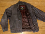 London Fog Leather Jacket - Mens Large - Made in Korea
