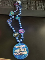 Novelty Necklace "Behold the Ageless Wonder" - Cute for Turning 40!