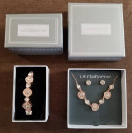 Brand New - Liz Claiborne Brass / Gold Tone Circle Fashion Jewelry Set