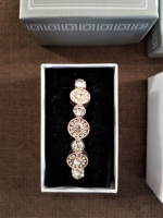 Brand New - Liz Claiborne Brass / Gold Tone Circle Fashion Jewelry Set