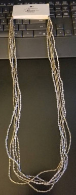 Very Unique - GH Bass & Co 5 Strand Beaded Necklace - 16"L