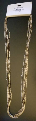 Very Unique - GH Bass & Co 5 Strand Beaded Necklace - 16"L