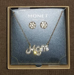 Brand New - Monet Jewelry 2 Piece Fashion Jewelry Set – “Mom” Necklace