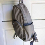 Kate Spade New York DAWN large tan beige taupe grey zipper backpack