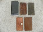 Checkbook covers Leather, Money clips