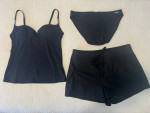 CALVIN KEIN 3-PC TANKINI WITH BOARD SHORTS