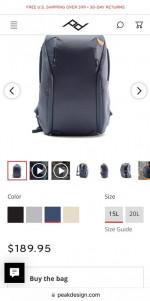 Peak Design Everyday Backpack Zip 15L
