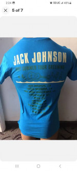 Jack Johnson Greening Tour 2017 Shirt. Rare! Size Small
