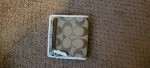Coach F15443 Signature Ashley Sateen Satchel Handbag Purse Khaki Mahog
