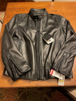Andrew Marc Cafe Racer Leather Jacket - Brand New w Tags