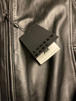Andrew Marc Cafe Racer Leather Jacket - Brand New w Tags