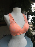 Victoria's Secret Pink Medium Melon Racerback Sports Running Yoga Bra