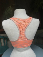 Victoria's Secret Pink Medium Melon Racerback Sports Running Yoga Bra