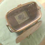 Vintage Handmade in USA Longberger Basket Purse