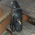 Frye Leather Vertical Messenger Bag