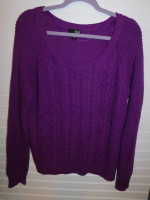 A.N.A. Womens Sweater size XL Purple