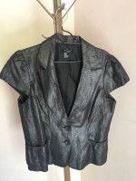 Sandro Linen Metallic Vest
