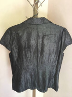 Sandro Linen Metallic Vest