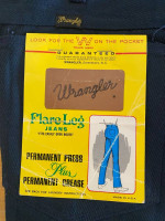 (3) NOS Vtg Wrangler Cowboy Cut + Flare Leg Mens Denim Jeans $50 EACH