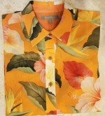 Like new Tommy Bahama Womens Tropical transparent shirt cover-up Small
