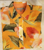 Like new Tommy Bahama Womens Tropical transparent shirt cover-up Small