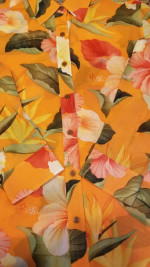 Like new Tommy Bahama Womens Tropical transparent shirt cover-up Small