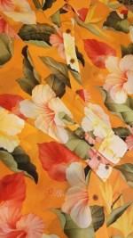 Like new Tommy Bahama Womens Tropical transparent shirt cover-up Small