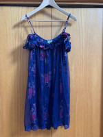 Free People Intimately Floral Lace Ruffle Dress Size Medium , Cold Shoulder