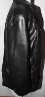 Calvin Klein XL 100% Exterior Leather Jacket Full Zipper