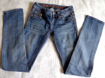 Ladies Rock Revival Straight Leg Low-Rise Denim Blue Jeans 26x33