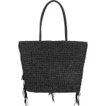 Magid Straw Faux Leather Fringe Tassel Tote Bag - Brand New with Tags!