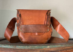 Leather Shoulder Bag -Handmade
