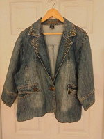 Sale! Goddess Denim Jacket w/ Stud Details