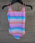 Cat & Jack SWIMSUIT ENSEMBLE sz 7/8 one-piece,rashgard,coverup all for