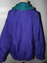 Mens Columbia Vintage Large Jacket Radial Sleeve Dual Zipper 100% Nylo