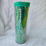 2019 Starbucks Green Gold Foil Travel Tumbler New with Tags